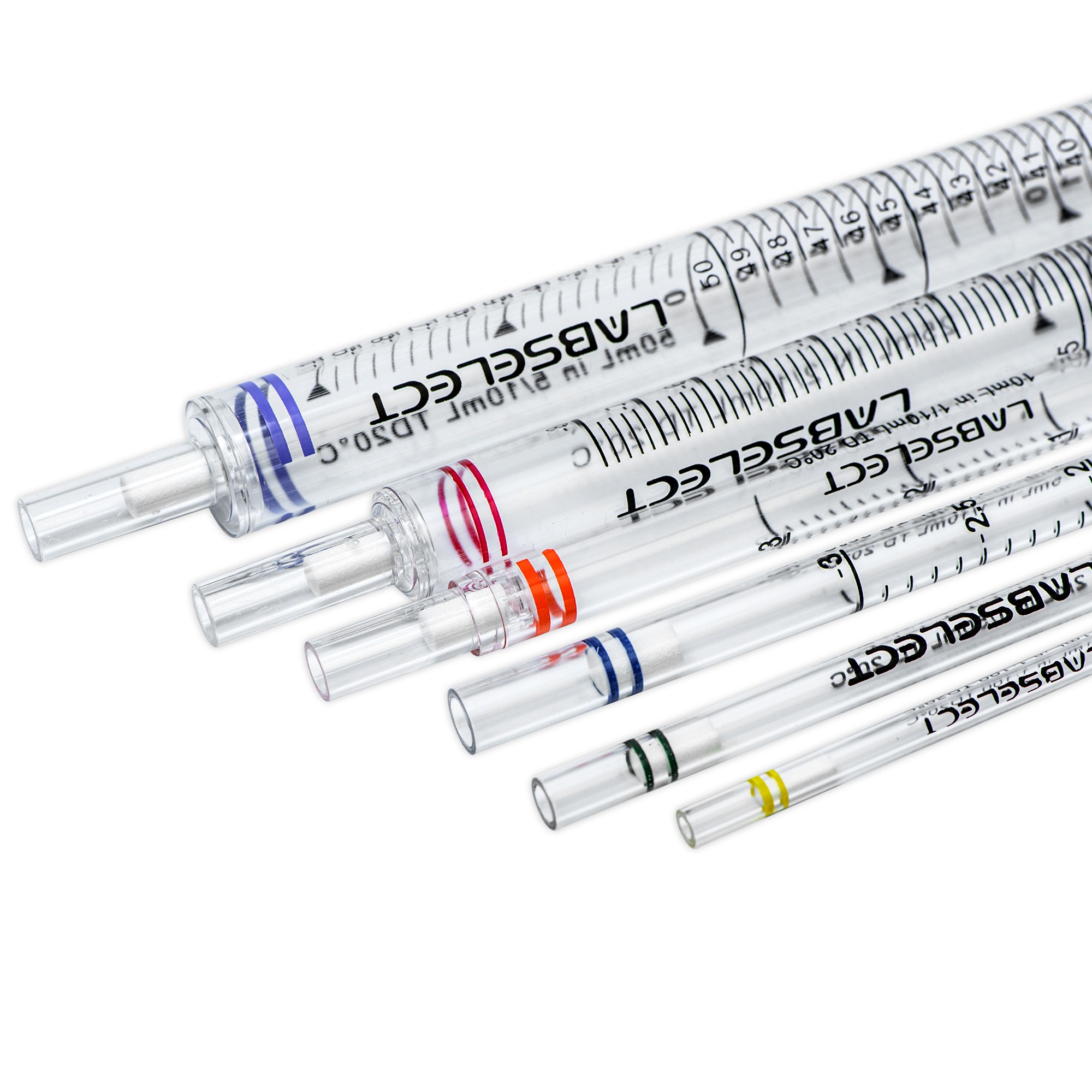 Serological pipets, plastic wrapped