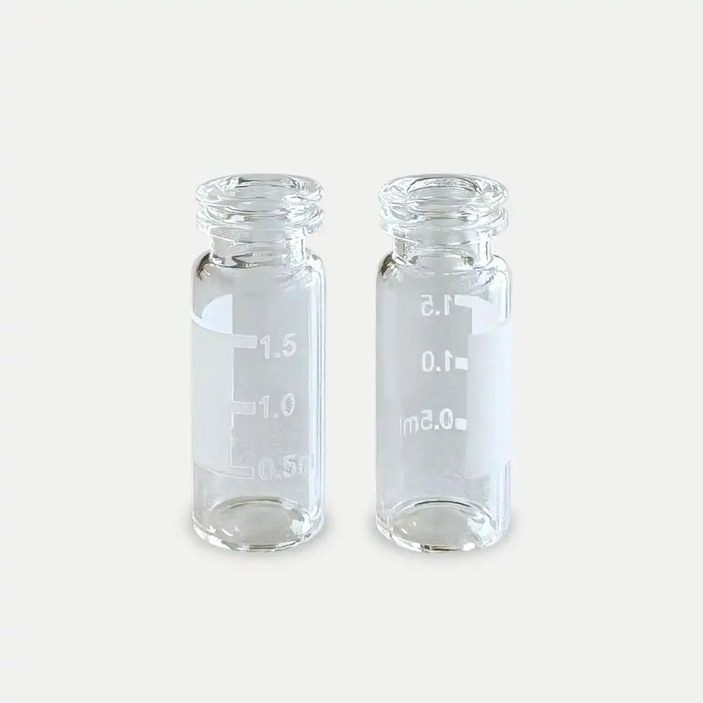 2mL Snap Ring Vial(Clear, Amber) & Blue PTFE/White Silicone Septa