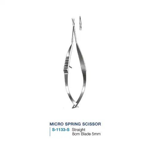 Micro Spring Scissor, 스프링가위 8cm-5mm, 직