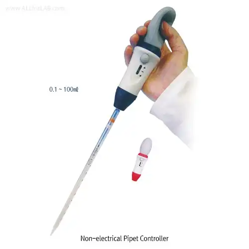 Witeg® WITO Pipet Controller, Non-electrical Pipet Filling, 0.1 ~ 100ml With Replacement Filter, Lightweight,  피펫 컨트롤러, 편리형