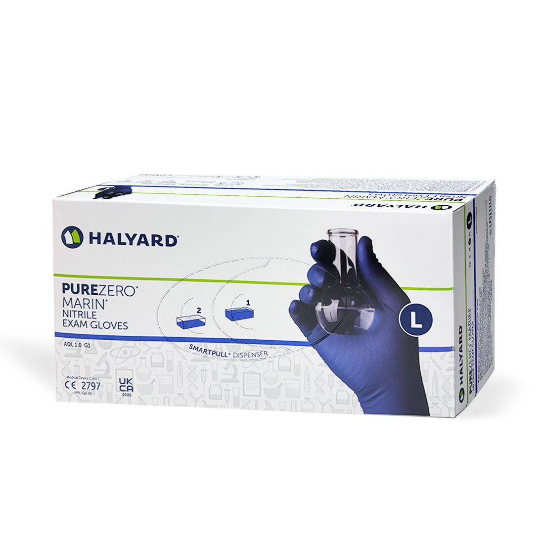 [당일출고] HALYARD Purezero Marin Nitrile Exam Gloves/ 퓨어제로 마린 니트릴 글러브