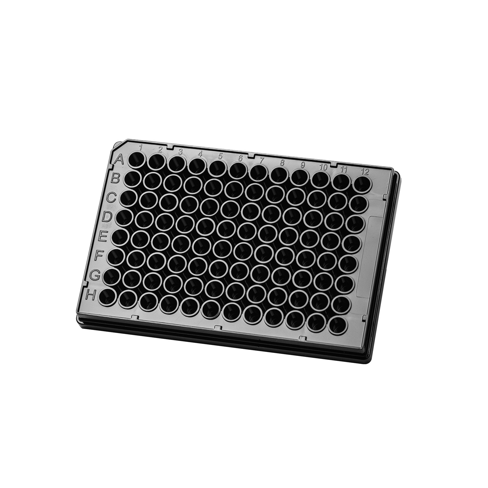 Assay microplate, high binding surface, black